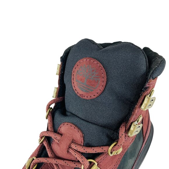 Timberland Converge Waterproof Duck Boot Burgundy Nubuck Men's Boots A26JR - Picture 8 of 10
